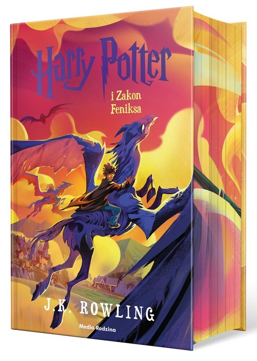 okładka Harry Potter i Zakon Feniksa. Polska okładka z barwionymi brzegami książka