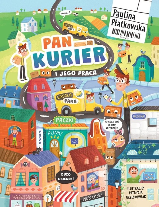 okładka Pan kurier i jego praca książka | Patrycja Grześkowiak, Paulina Płatkowska