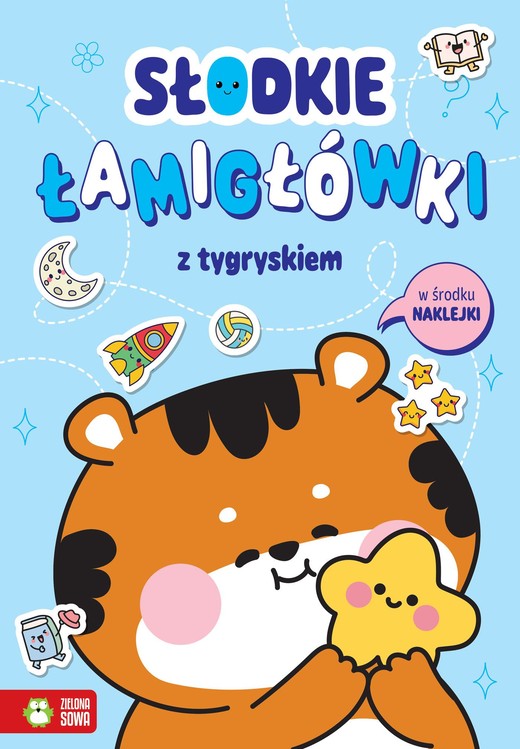 okładka Słodkie łamigłówki z tygryskiem książka | Zuzanna Osuchowska