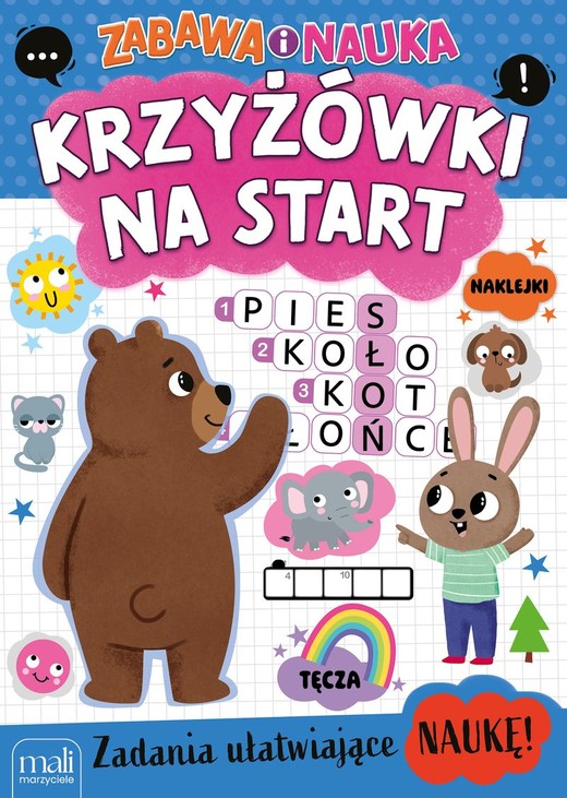 okładka Krzyżówki na start. Zabawa i nauka książka | Opracowanie zbiorowe