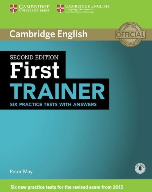 okładka First Trainer Six Practice Tests with Answers książka | Peter May