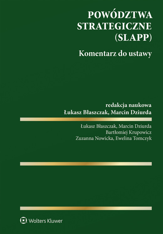 okładka Powództwa strategiczne (SLAPP). Komentarz do ustawy książka | Opracowanie zbiorowe