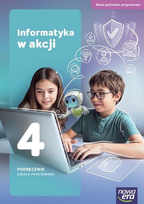 okładka Informatyka SP 4 Informatyka w akcji podr. NPP książka | Praca Zbiorowa