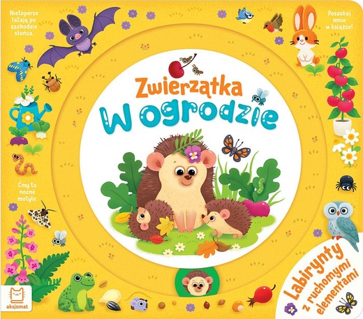 okładka Zwierzątka w ogrodzie. Labirynty z ruchomymi elementami książka | Agnieszka Bator