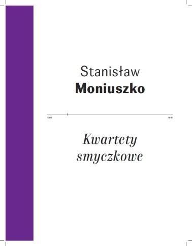 okładka Kwartety smyczkowe książka | Moniuszko Stanisław