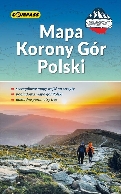 okładka Mapa Korony Gór Polski w.2026 książka | Praca Zbiorowa