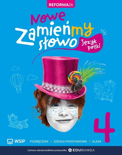 okładka Język polski SP 4 Zamieńmy słowo podręcznik książka | Praca Zbiorowa