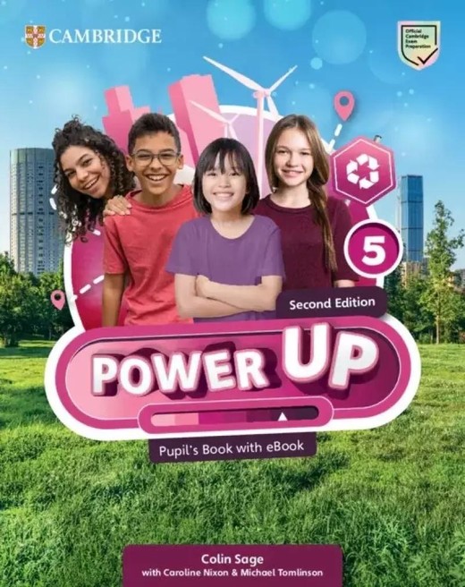 okładka Power Up 2ed Level 5 PB + online książka | Nixon Caroline, Sage Colin, Tomlinson Michael