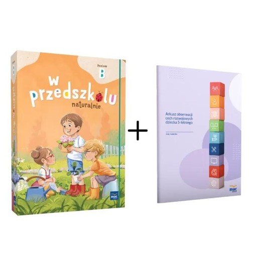 okładka Superpakiet W przedszkolu naturalnie. Poziom B +.. książka | Marzanna Krajewska, Małgorzata Patoka