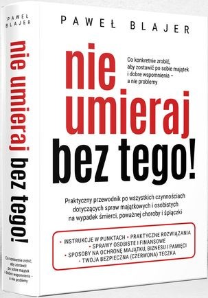 okładka Nie umieraj bez tego! książka | Paweł Blajer