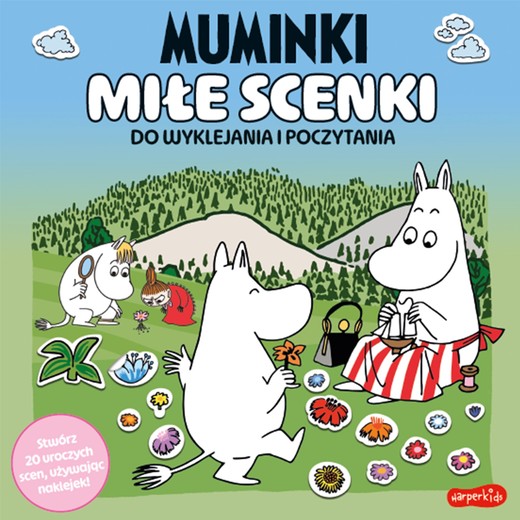 okładka Muminki. Miłe scenki. Do wyklejania i poczytania książka | Opracowanie zbiorowe