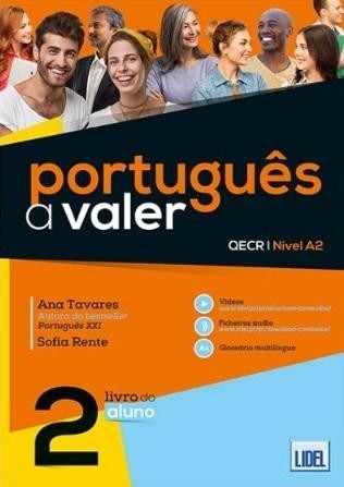 okładka Portugues a Valer 2 podręcznik + online książka | Sofia Rente, Tavares Ana