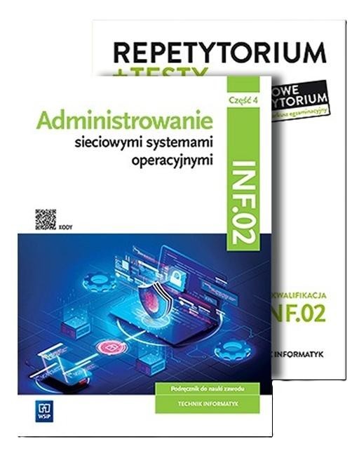 okładka Administrowanie sieciowymi... cz.4 + Rep. Pakiet książka | Praca Zbiorowa