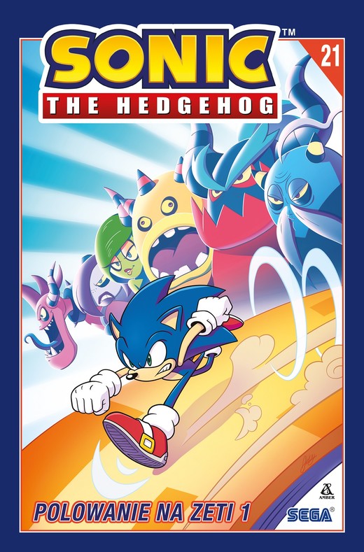 okładka Polowanie na Zeti 1. Sonic the Hedgehog. Tom 21 książka | Adam BryceThomas, Ian Flynn, Tracy Yardley