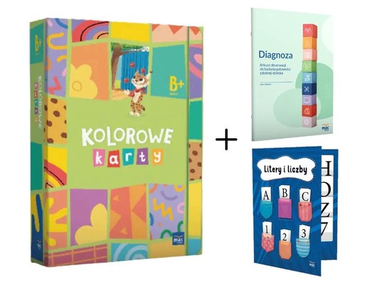 okładka Superpakiet Kolorowe karty. Poziom B+ + Klaser... książka | praca zbiorwa