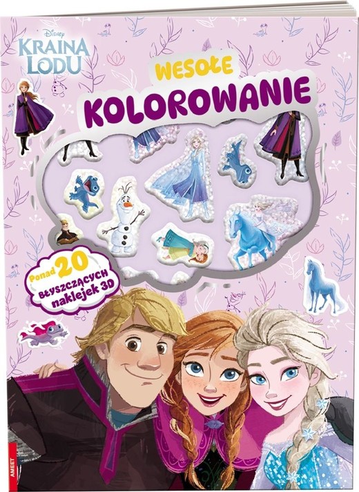 okładka Disney Kraina Lodu. Wesołe kolorowanie książka | Praca Zbiorowa