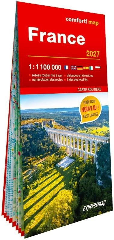 okładka France carte routie`re 1:1 100 000 laminat w.2027 książka | Praca Zbiorowa