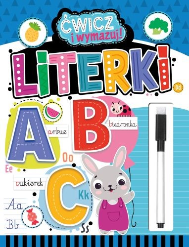 okładka Literki. Ćwicz i wymazuj! (flamaster suchościeralny) książka | Opracowanie zbiorowe