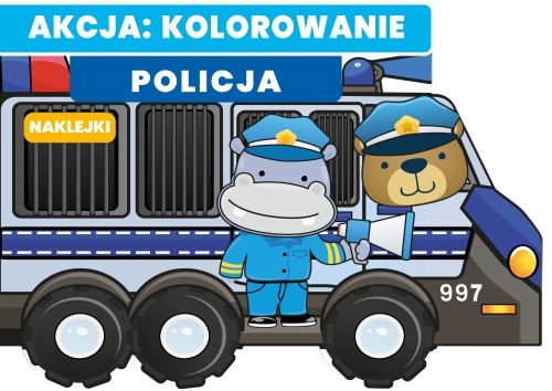 okładka Policja. Akcja: kolorowanie! książka | Opracowanie zbiorowe