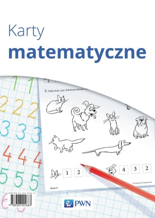 okładka Karty z literami i Karty matematyczne książka