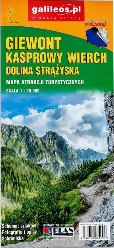 okładka Mapa - Giewont, Kasprowy Wierch... 1:20 000 w.2026 książka | Praca Zbiorowa