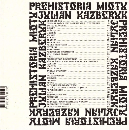 okładka Prehistoria miotu książka | Julian Kazberuk