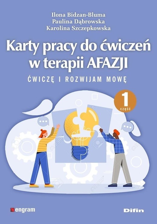 okładka Karty pracy do ćwiczeń w terapii afazji cz.1 książka | Bidzan-Bluma Ilona, Dąbrowska Paulina