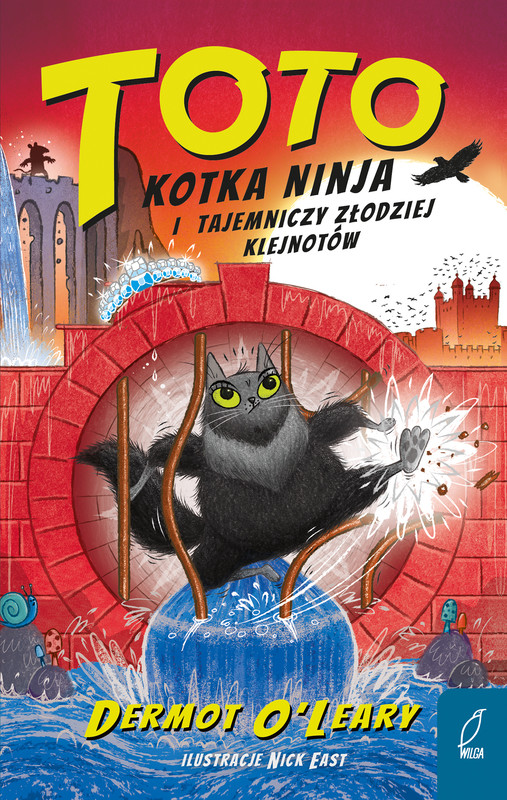 okładka Toto. Kotka ninja i tajemniczy złodziej klejnotów książka | Dermot O'Leary