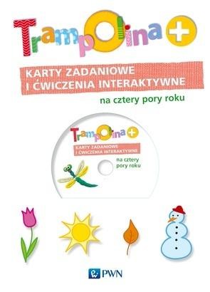 okładka Trampolina+. Karty zadaniowe i ćwiczenia + DVD książka | Praca Zbiorowa