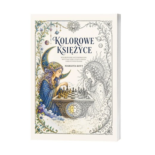 okładka Kolorowe księżyce. Kolorowanki antydepresyjne... książka | Margota Kott