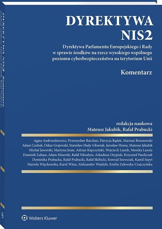 okładka Dyrektywa NIS2. Komentarz książka | Praca Zbiorowa
