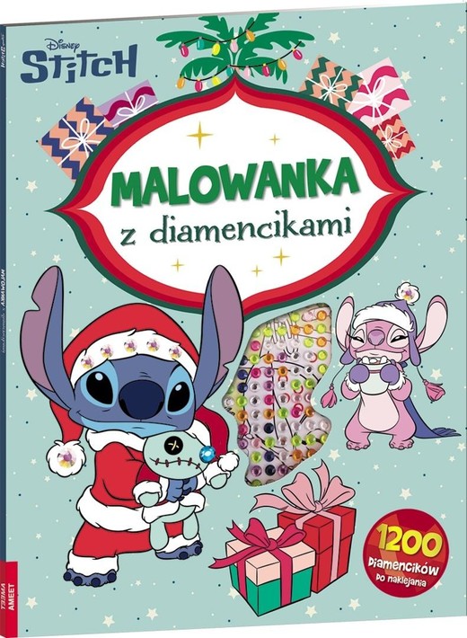 okładka Disney Stitch. Malowanka z diamencikami książka | Praca Zbiorowa