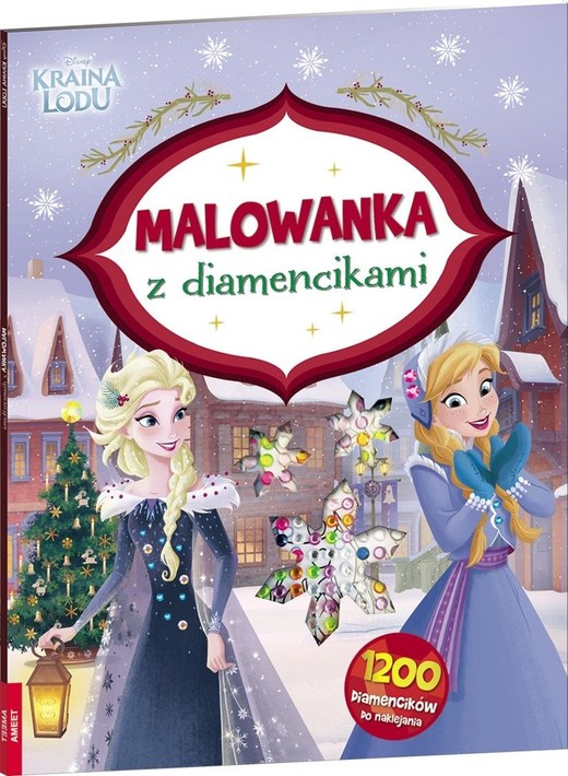 okładka Disney Kraina Lodu. Malowanka z diamencikami książka | Praca Zbiorowa