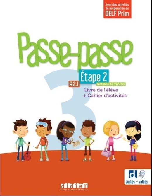 okładka Passe-passe 3 A2.1 Etap 2 podr. + ćw. + online książka | Le NaourMagali, Agnes Gallezot