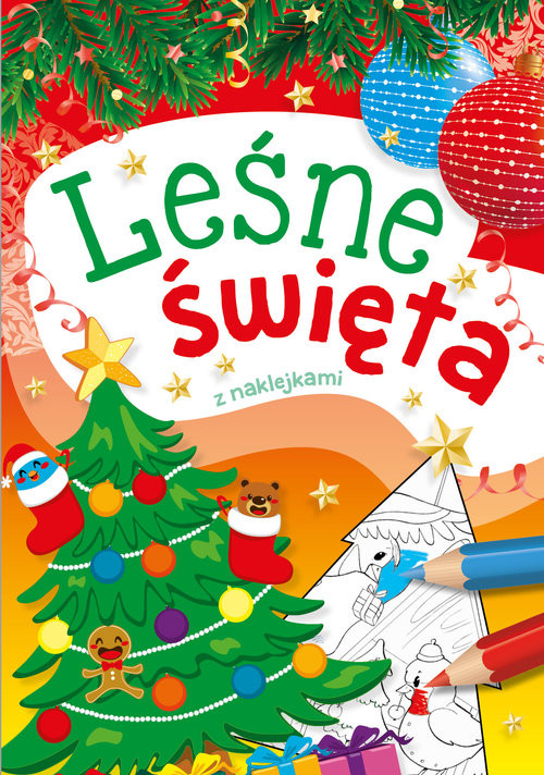 okładka Leśne święta z naklejkami książka | Wiesław Drabik