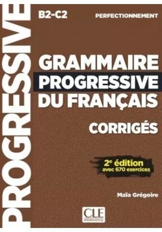 okładka Grammaire progressive du Francais klucz B2-C2 książka | Gregoire Maia