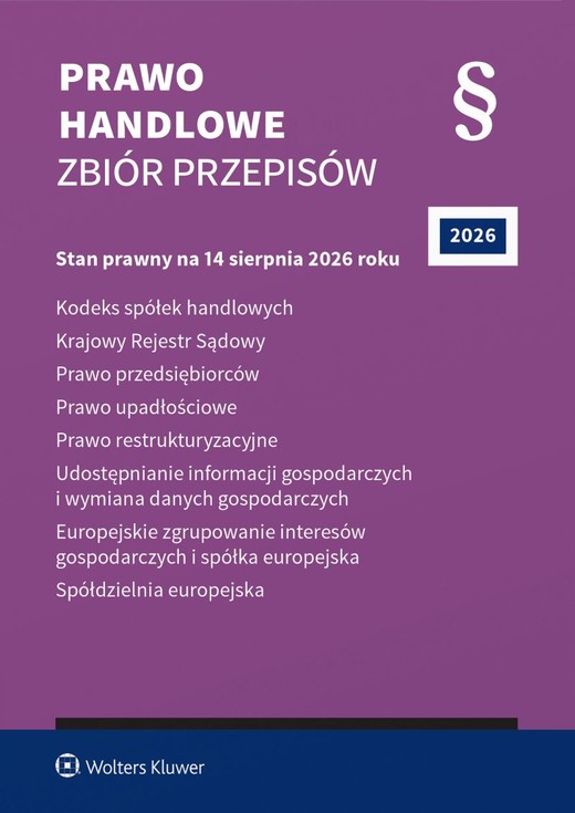 okładka Prawo handlowe. Zbiór przepisów 2026 książka | Opracowanie zbiorowe