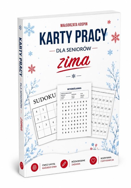 okładka Karty pracy dla seniorów. Zima książka | Małgorzata Kospin