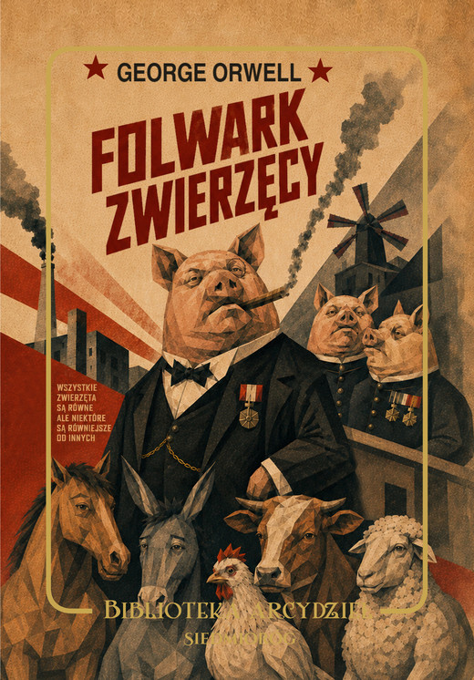 okładka Folwark Zwierzęcy książka | George Orwell