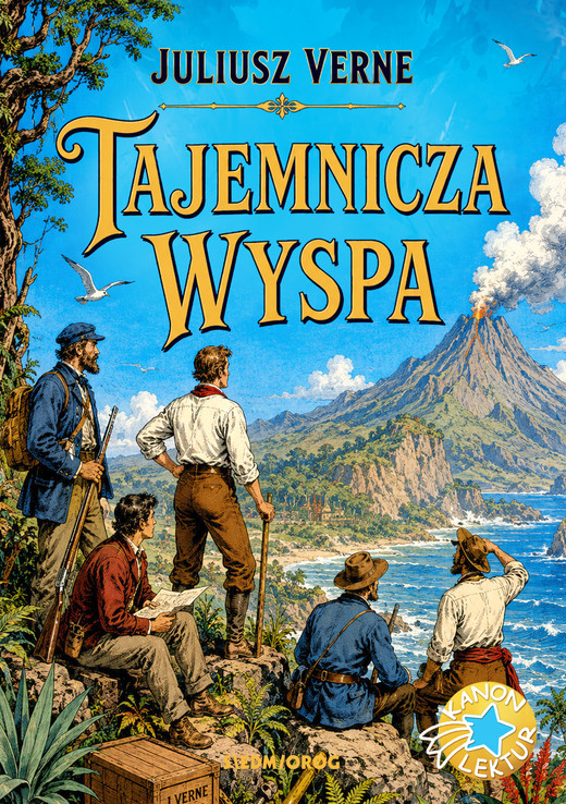 okładka Tajemnicza wyspa książka | Juliusz Verne