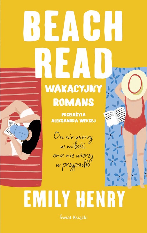 okładka Beach Read. Wakacyjny romans. Okładka miękka ze skrzydełkami. książka | Emily Henry
