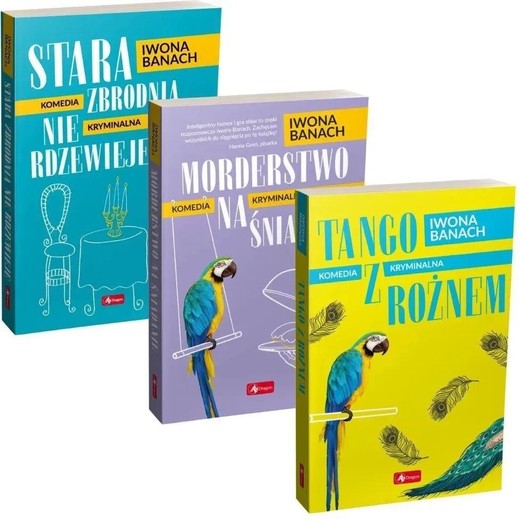 okładka Pakiet: Seria z papugą T.1-3 książka | Iwona Banach