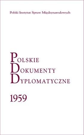 okładka Polskie Dokumenty Dyplomatyczne 1959 książka | Piotr Długołęcki