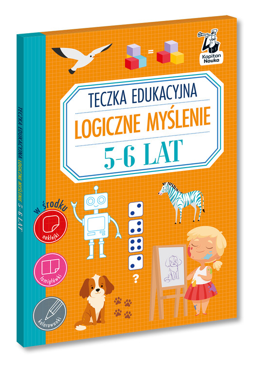 okładka Teczka edukacyjna. Logiczne myślenie. 5-6 lat. Kapitan Nauka książka | Szumska Katarzyna