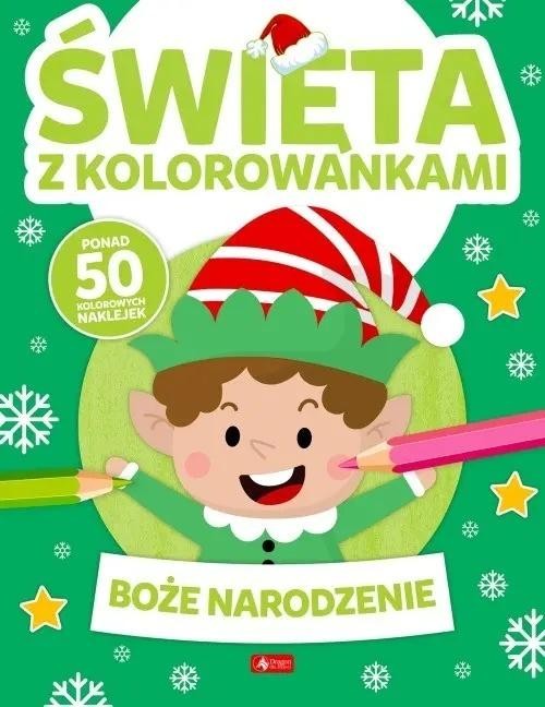 okładka Święta z kolorowankami. Boże Narodzenie książka | Praca Zbiorowa