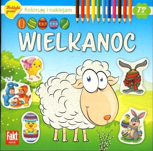 okładka Wielkanoc. Koloruję i naklejam książka | Praca Zbiorowa