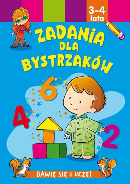 okładka Zadania dla bystrzaków 3-4 lata książka | Jesus Lopez
