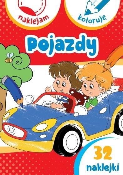 okładka Naklejam i koloruję. Pojazdy książka | Aleksander Małecki, Anna Wiśniewska
