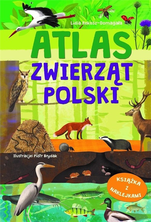 okładka Atlas zwierząt Polski książka | Praca Zbiorowa