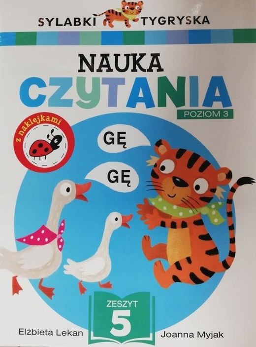 okładka Sylabki Tygryska. Nauka czytania z.5, poziom 3 książka | Elżbieta Lekan, Joanna Myjak